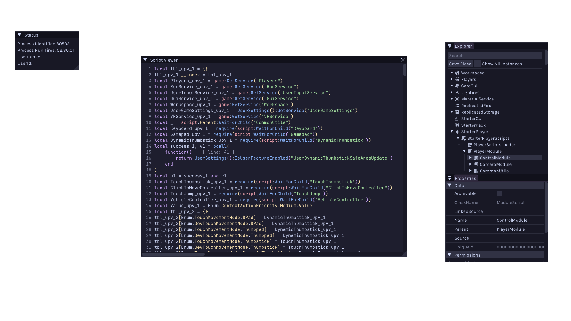 Volt internal UI using the Catppuccin Mocha theme